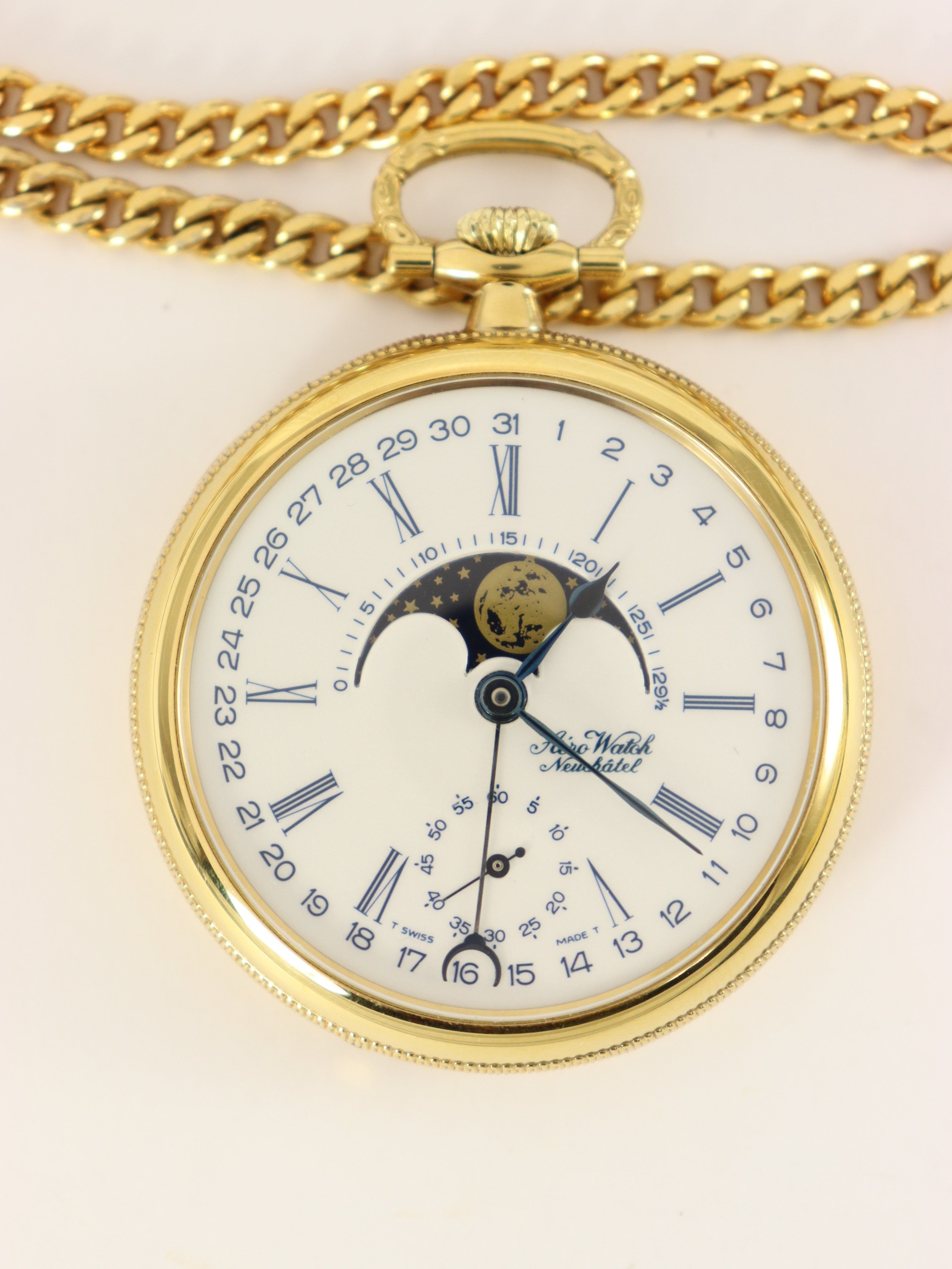 Sold at Auction: Borel & Courvoisier Neuchatel hunter case pocket watch  2